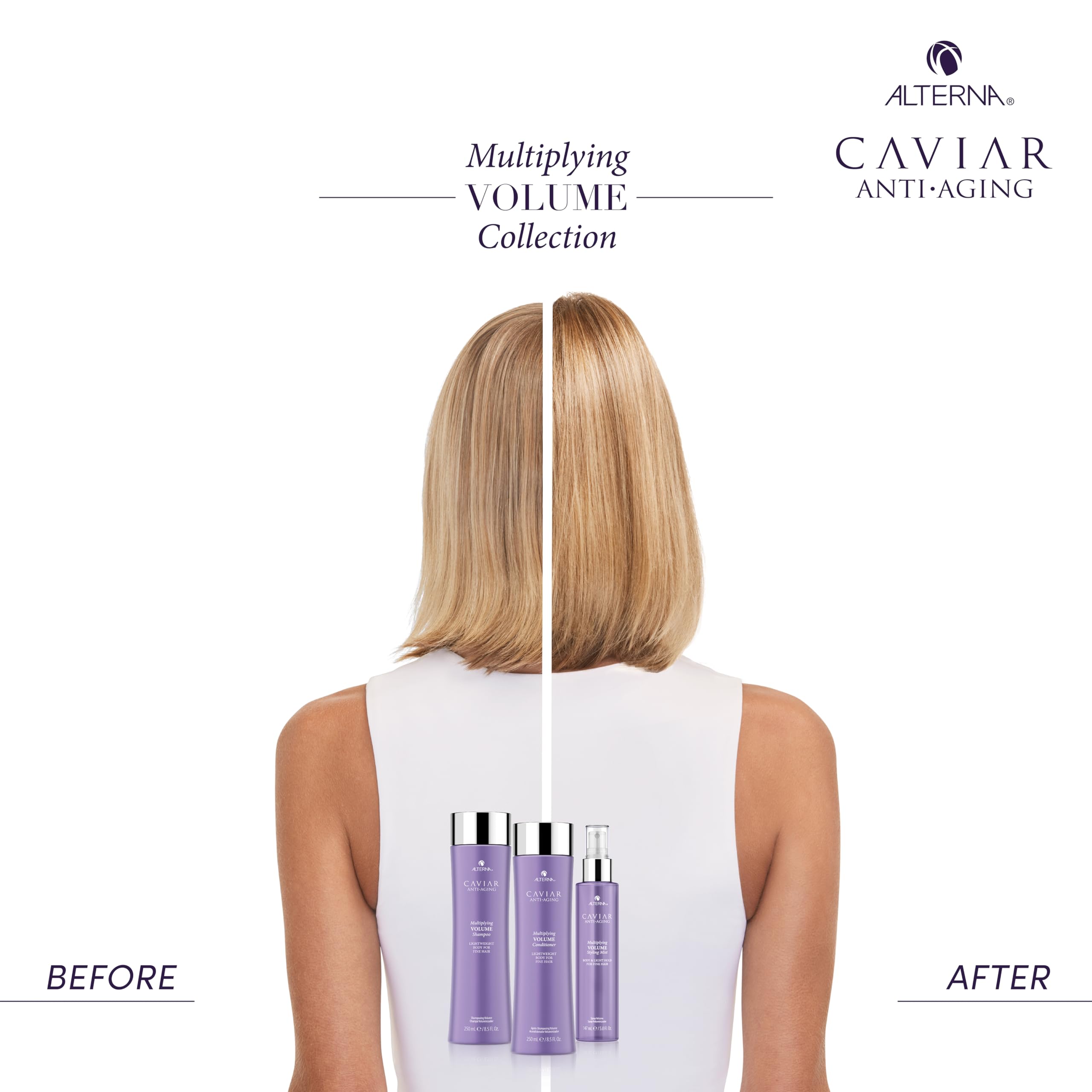 Alterna Caviar Anti-Aging Multiplying Volume Styling Mist, 5 Ounce | For Fine, Thin Hair | Light Hold | Sulfate Free